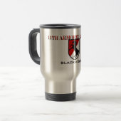 11e gepantserde cavalry Blackhorse Travel Mug Reisbeker (Voorkant links)