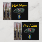 11e groene beret speciale troepengroep handelskaar visitekaartje (Voorkant / Achterkant)