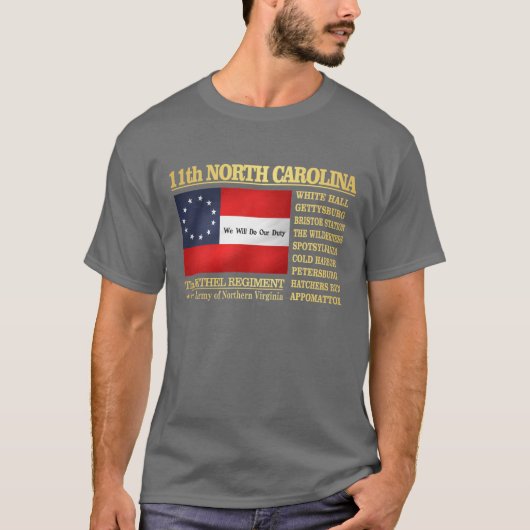 11e infanterie in North Carolina (BA2) T-shirt (Voorkant)