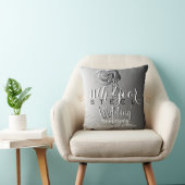 11e jaar Jubileum staal Roos Kussen (Stoel)