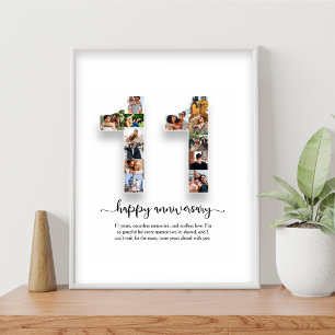 11e Jubileum Photo Collage Poster
