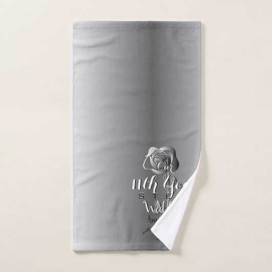 11e Jubileum-Roos voor weddenschappen Bad Handdoek (Handdoek)