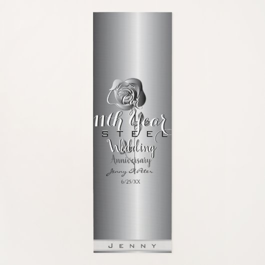 11e Jubileum-Roos voor weddenschappen Yogamat (Voorkant)