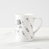 11e Jubileum Rozen van staal Porselein Kop (Rechts)