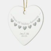 11e Jubileum-sierbloem Keramisch Ornament (Links)