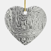 11e Jubileum voor bruiloft, Jubileum staal Keramisch Ornament (Achterkant)