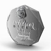 11e Jubileum voor bruiloft met Roos van staal Fotoblokken (Rechts)