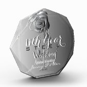 11e Jubileum voor bruiloft met Roos van staal Fotoblokken (Links)