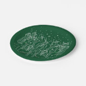 11e kerstdag 7-inch papieren Borden Papieren Bordje (Gekanteld)