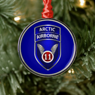 11e Kerstdivisie Luchtvaart Metalen Ornament