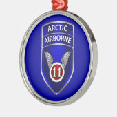 11e Kerstdivisie Luchtvaart Metalen Ornament (Links)