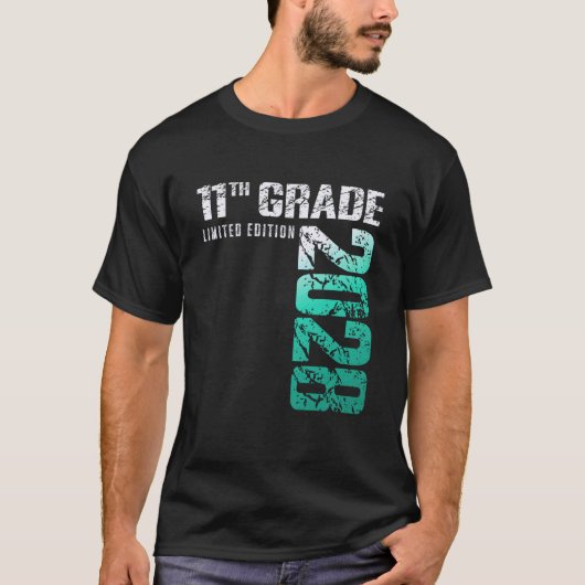 11e klas klas van 2028 school t-shirt (Voorkant)