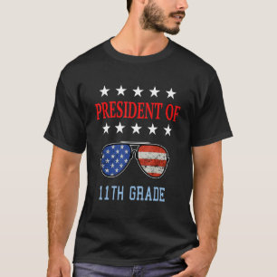 11e klas leraar Accessoires USA Flag Gezegde T-shirt