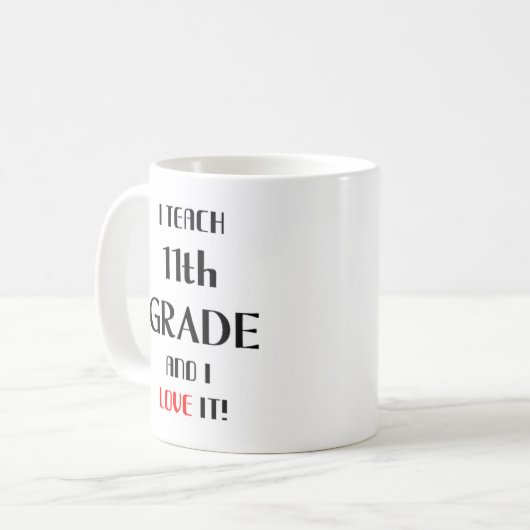 11e klas liefde koffiemok (Voorkant links)