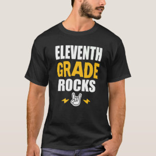 11e klas Rocks Terug naar School Music Teacher Stu T-shirt