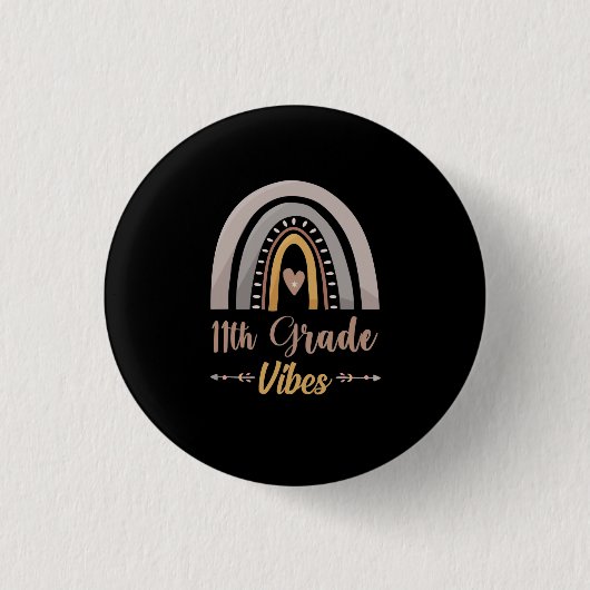 11e klas sfeer elfde klas terug naar school ronde button 3,2 cm (Voorkant)