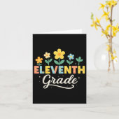 11e klas Wildflower Bloemen Terug naar school Doce Kaart (Gele Bloem)