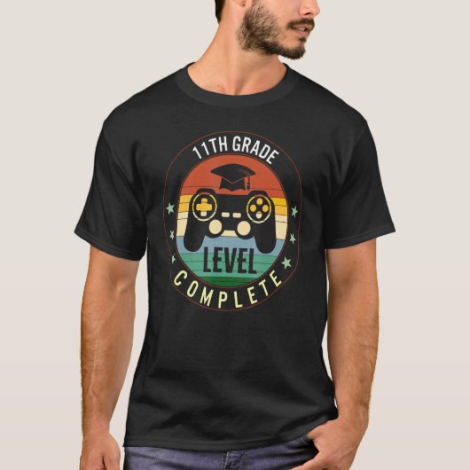 11e klasse Afstuderen - Complete videogamer T-shirt (Voorkant)