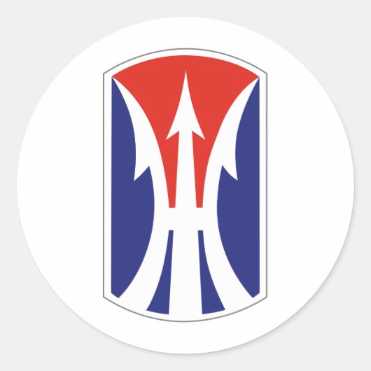 11e Lichte Infanteriebrigade Ronde Sticker (Voorkant)