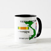 11e Lichte infanteriebrigade Veteraan Koffiekreeft Mok (Voorkant rechts)