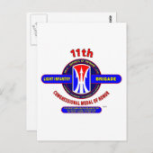 11E LICHTE INFANTRY BRIGADE VIETNAM BRIEFKAART (Voorkant / Achterkant)