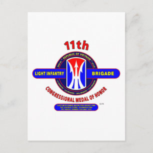 11E LICHTE INFANTRY BRIGADE VIETNAM BRIEFKAART