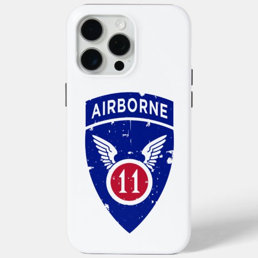 11e Luchtlandingsdivisie "Arctic Angels" Grunge Case-Mate iPhone Case (Achterkant)