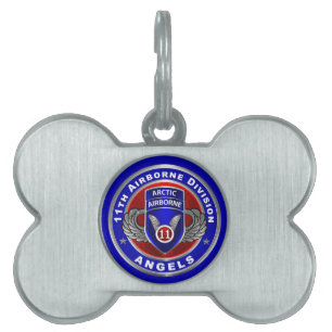 11e Luchtlandingsdivisie Arctic Angels Huisdieren Naamplaatje