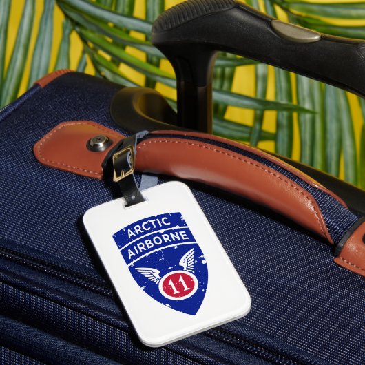 11e Luchtlandingsdivisie "Arctic Angels" in nood Bagagelabel (Voorkant Insitu 1)