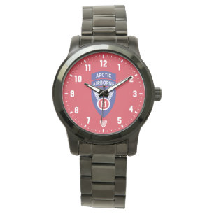 11e Luchtlandingsdivisie Arctic Angels Veteranen R Horloge