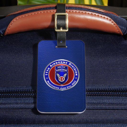11e Luchtlandingsdivisie Bagage Label (Voorkant Insitu 2)