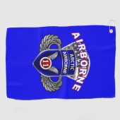 11e Luchtlandingsdivisie  Golfhanddoek (Horizontaal)