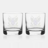11e Luchtlandingsdivisie Veteraan Whisky Glas (Achterkant)