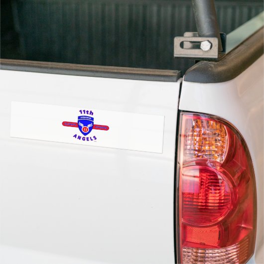 11E LUCHTVAARTAFDELING "ANGELS" BUMPERSTICKER (Op Truck)