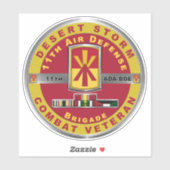 11e luchtverdedigingsartillerie brigade woestijn S Sticker (Vel)