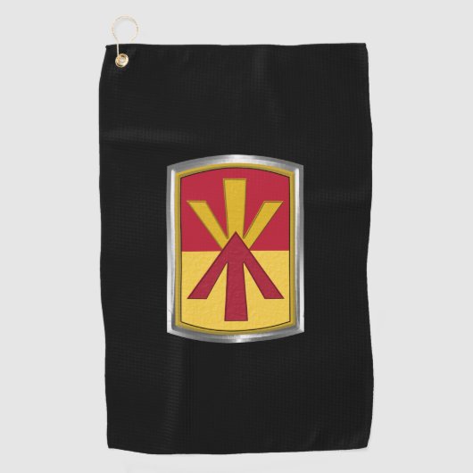 11e luchtverdedigingsbrigade Gepersonaliseerd patc Golfhanddoek (Voorkant)