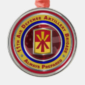 11e luchtverdedigingsbrigade metalen ornament (Voorkant)