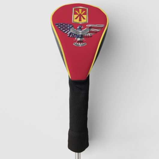 11e Luchtverdedigingsbrigade “Train To Fight” Adel Golfheadcover (Voorkant)
