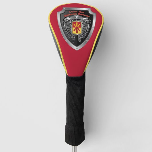 11e Luchtverdedigingsbrigade “Train To Fight” Schi Golfheadcover (Voorkant)