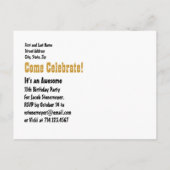 11e of elke verjaardag van kinderen Opslaan van de Aankondigingskaart (Achterkant)