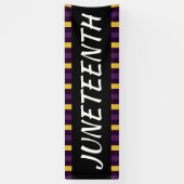 11e Paarse gele herdenking van de zwarte vrijheid Spandoek (Verticaal)