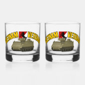11e Pantsergrot - Vietnam Veteraan M113 ACAV Whisky Glas (Voorkant)