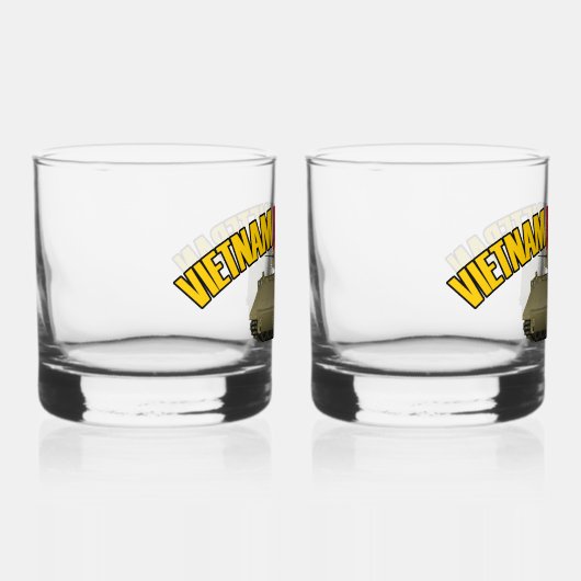 11e Pantsergrot - Vietnam Veteraan M113 ACAV Whisky Glas (Rechts)