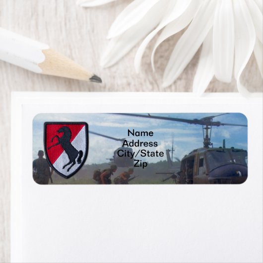 11e Pantserregiment ACR Vietnam oorlog Etiket (Insitu)