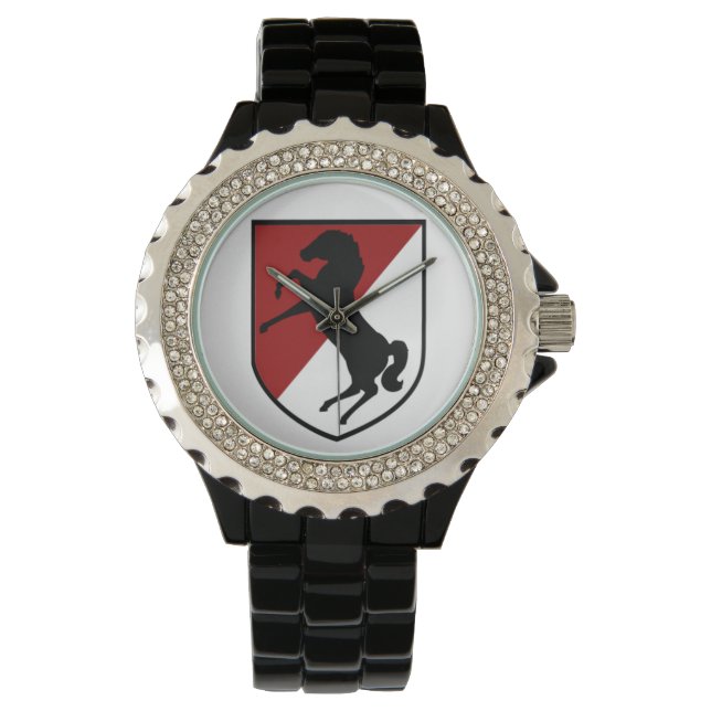 11e Pantserregiment - Blackhorse Regiment Horloge (Voorkant)