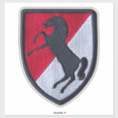 11e Pantserregiment Fort Meade Contour Sticker (Vel)