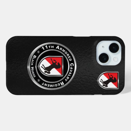 11e regiment gepantserde cavalerie Case-Mate iPhone case (Achterkant (horizontaal))