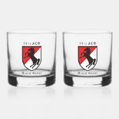 11e regiment gepantserde cavalerie whisky glas (Voorkant)
