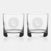 11e regiment gepantserde cavalerie whisky glas (Achterkant)