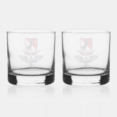 11e regiment gepantserde cavalerie whisky glas (Achterkant)